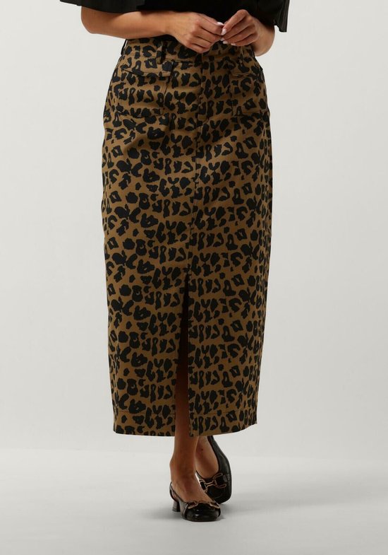 Copenhagen Muse Cmleora-skirt Rokken Dames - Leopard - Maat XS