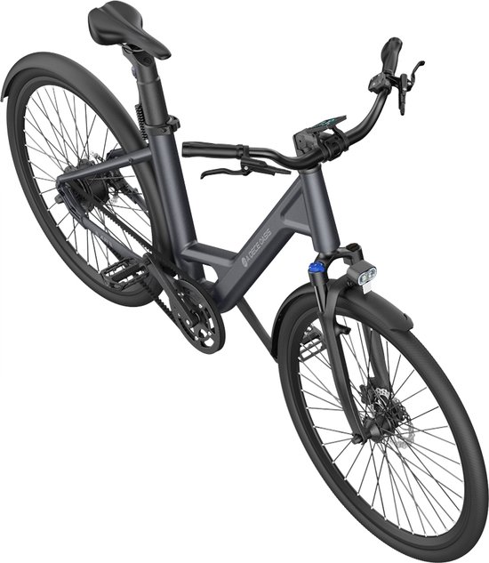 ADO E-bike A28 Air Elektrische Fiets | e-bike | 345Wh Samsung-batterij | 100-150km Actieradius | Geavanceerde Koolstofriem | IPX7-display voor Slimme Navigatie | 250W Motor | Donker Grijs — afbeelding 3