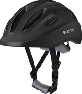 Suotu Kinderhelm - Buitenspeelgoed - helm - fietshelm kind - Fietshelm Jongens en Meisjes - S - 52-56CM - Zwart