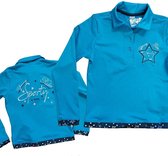 Busse poloshirt KIDS TEAL STARS collectie LS 122/128