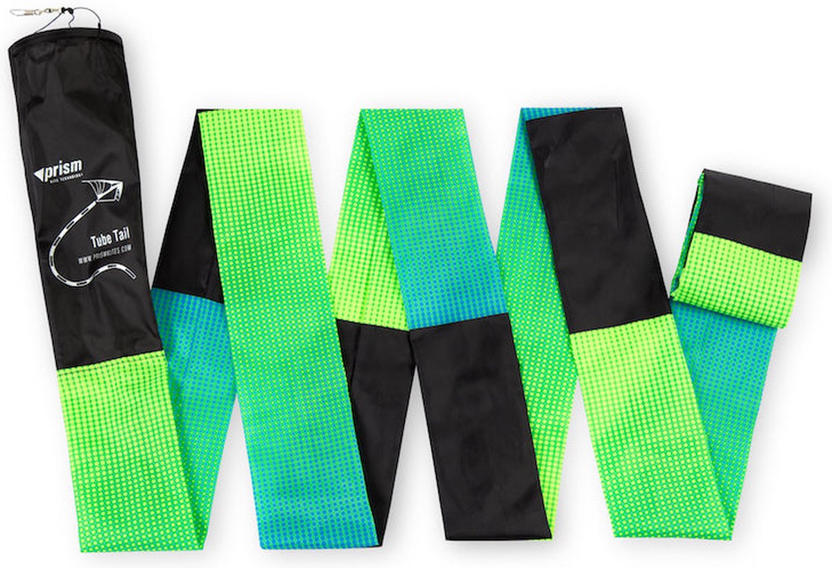 Vliegerstaart Prism Tube Tail 20 ft. Aurora AU20 Groen 6 m