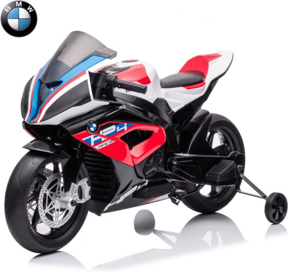 BMW HP4 Race Elektrische Kindermotor Rood 12V 3 tot 6 jaar MP3