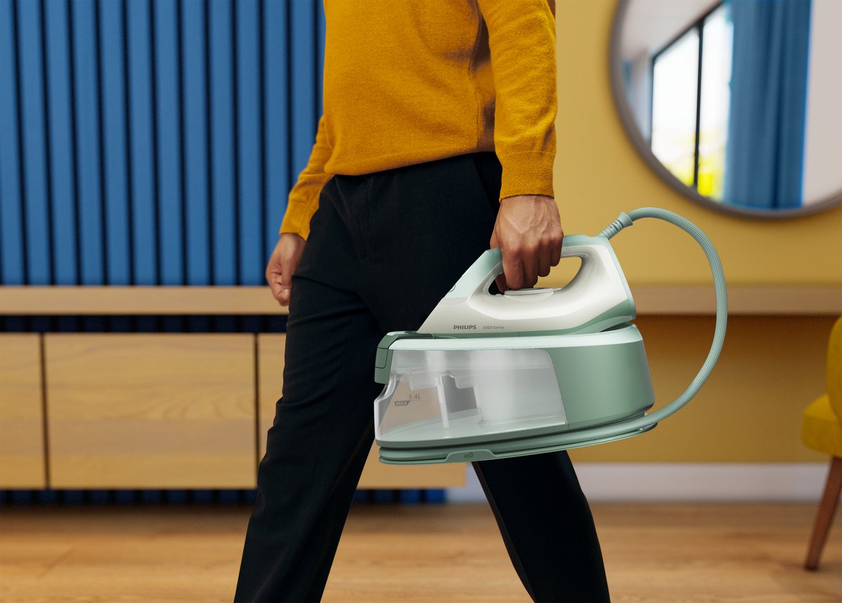 Philips 3000 series PSG3010/70 stoomstrijkijzer station 2400 W 1,4 l Keramische zoolplaat Groen — afbeelding 4