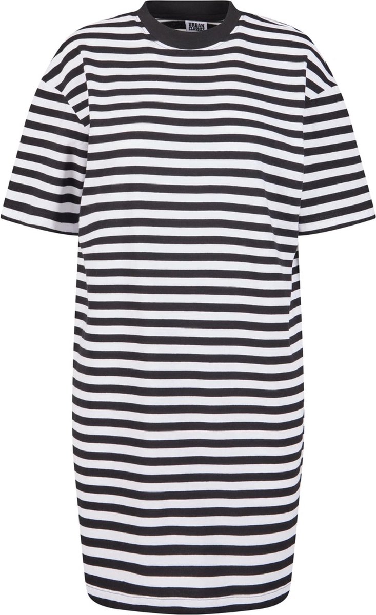Urban Classics Oversized Striped Tee Korte jurk XL Wit