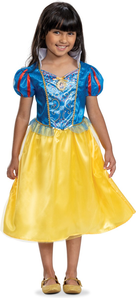 DISNEY Prinses - SNOW WHITE, Snow White jurk Classic, Maat XS (3T-4T jaar), Meisjes