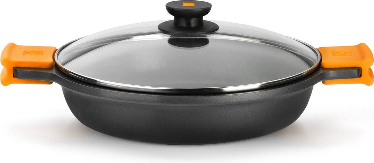 Bra Kookpot Met Glazen Deksel Bra Braisogona_A270520 1,5 L (Ø 20 Cm) Zwart Metaal Aluminium Ø 20 Cm 1,5 L
