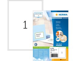 HERMA Adress-etiketten wit 199.6x289.1 Premium A4 100 st.