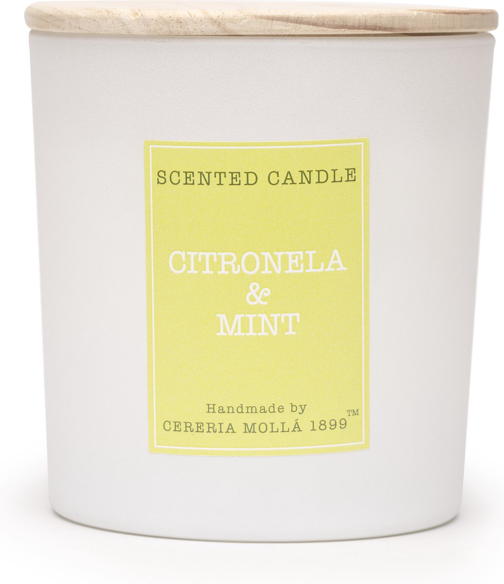 Cereria Mollà 1899 - geurkaars 230 gram Citronella & Mint 50 branduren.