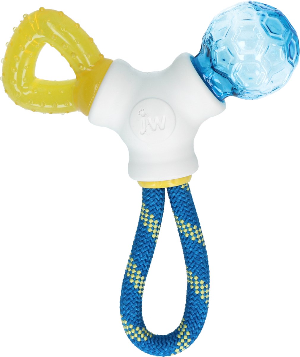 Jw Puppy Connects - Hondenspeelgoed - Hondenspeeltje - Duurzame materialen - Meerkleurig - 20 cm
