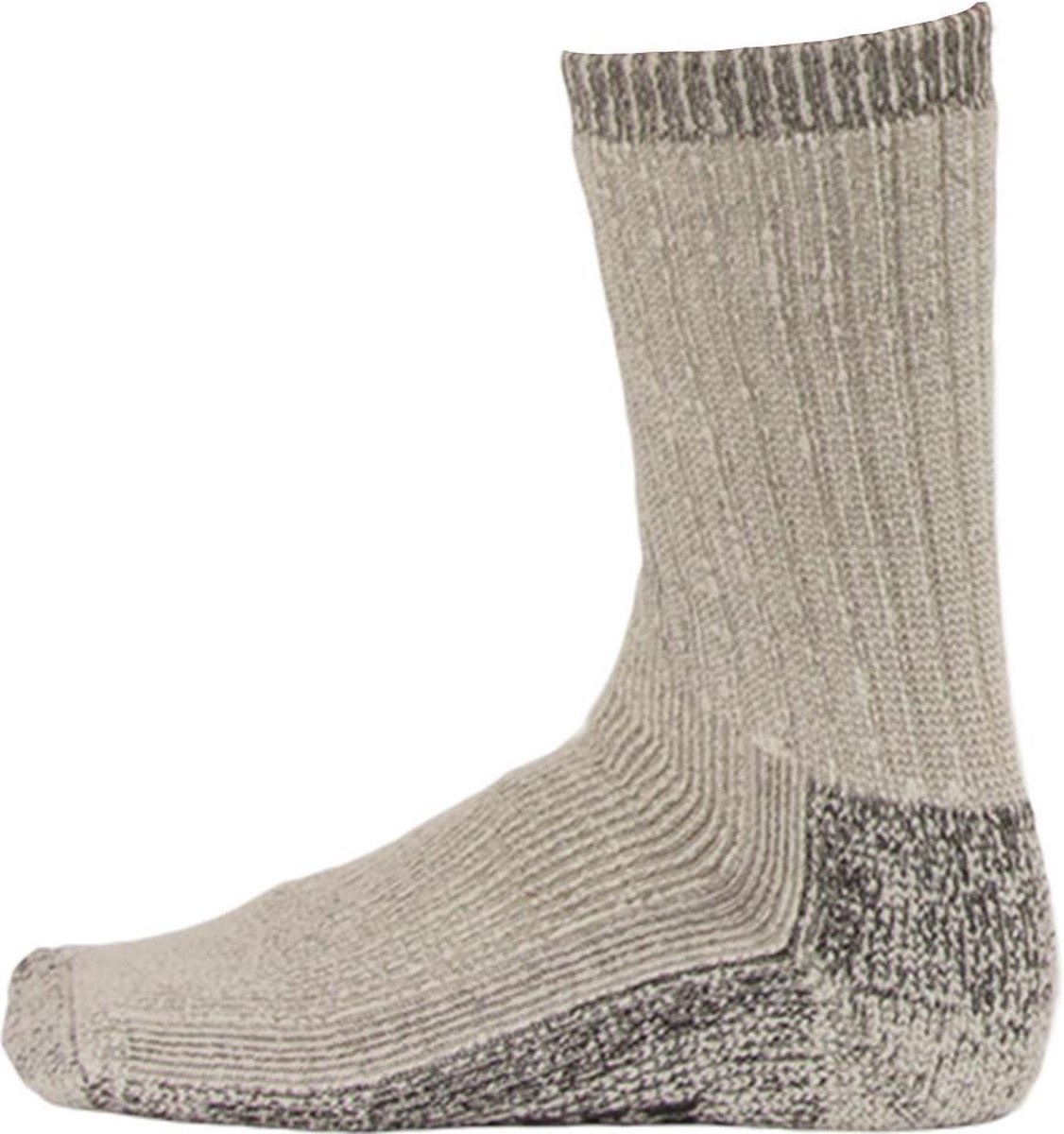 Soga 2-Pack Extra Warme Merino Badstof Binnenvoering Heren Dames – 35-38 S5 Grijs