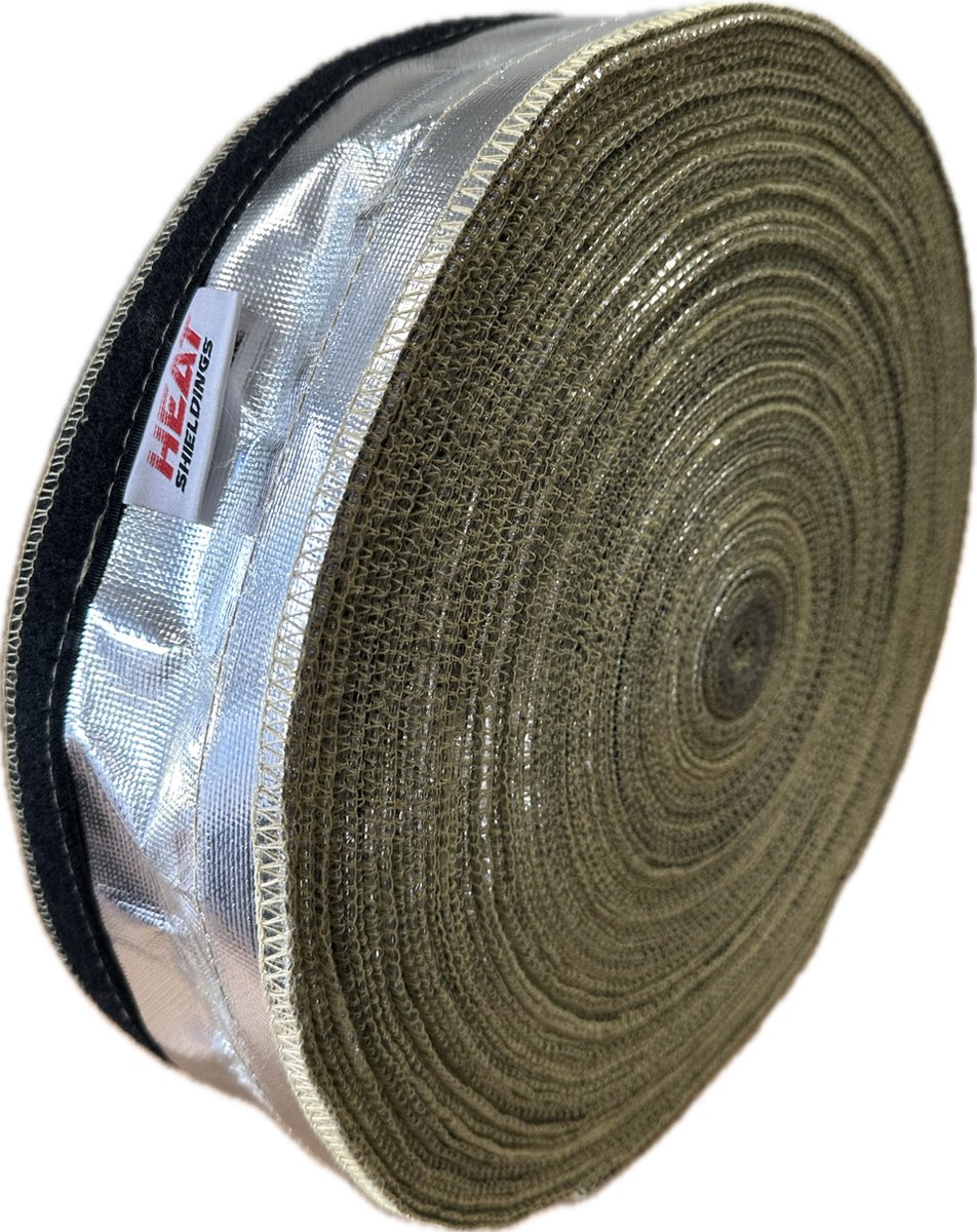 50 meter | ø 40 mm | Hitte reflecterende kevlar isolatiekous - klittenband sluiting
