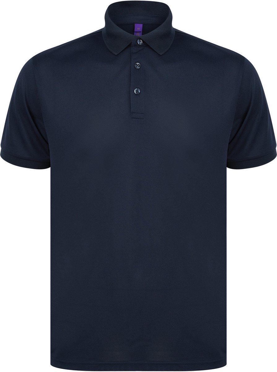 Henbury Herenpolo in gerecycleerd polyester H465 - Navy - XL