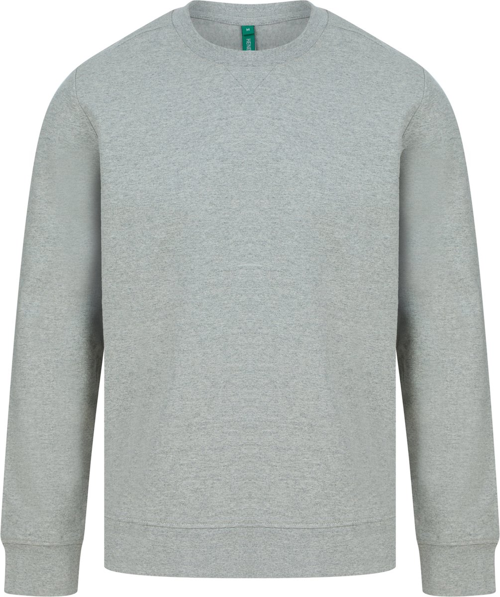 Henbury Ecologische unisex sweater H840 - Heather Grey - XS