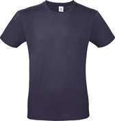 T-shirt Homme XL B&C Col rond Manche courte Blue marine 100% Katoen