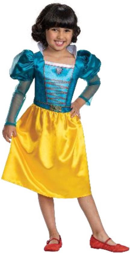 DISNEY - SNOW WHITE LIVE ACTION, Sneeuwwitje Live Acton jurk Basic Plus, Maat S (5 - 6 jaar)