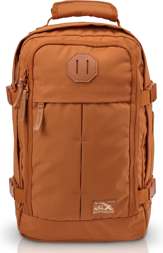 Foto: Cabinmax metz reistas handbagage 20l ryanair rugzak schooltas 40x25x20 cm compact backpack lichtgewicht terracotta