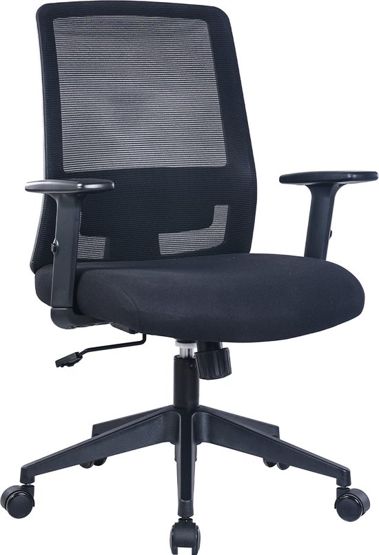 Foto: Foxsport ergonomische bureaustoel bureaustoel bureaustoelen voor volwassenen office chair gamingstoel verstelbaar maximale belasting 150kg zwart