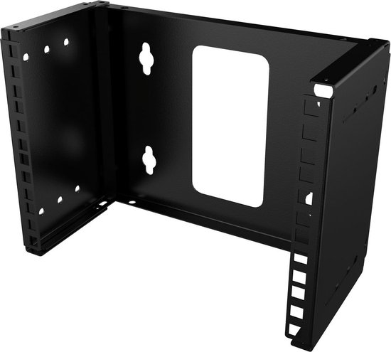 6U muur zet Rack Open Frame 19 Duim Server Apparatuur Netwerk Kabinet 18 Diepte Zwart door Tedgetal