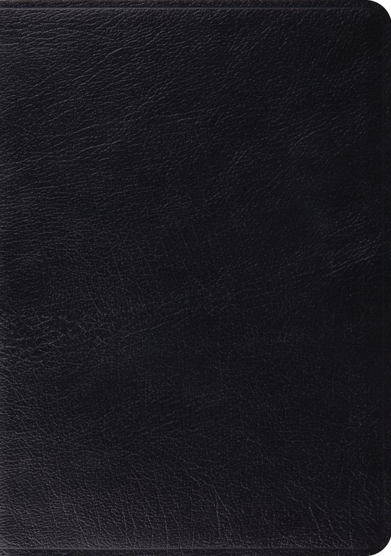 Omslag van ESV Study Bible – Black Genuine Leather, Thumb Indexed