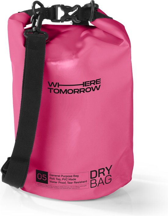 Where Tomorrow PVC dry bag Style 01 5L roze
