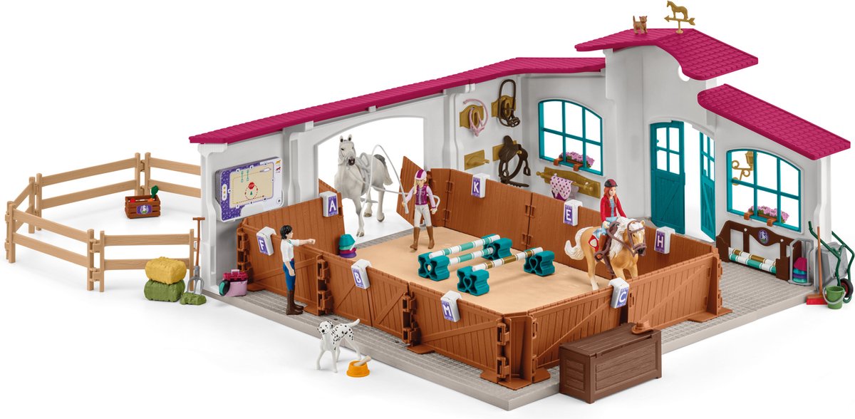 schleich HORSE CLUB Rijhal Peppertree - Paardentraining - Paardenspeelgoed - 42639 — afbeelding 2
