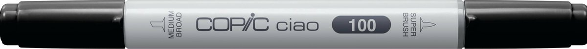 Copic Ciao markeerstift 1 stuk(s) Beitel/penseelpunt Zwart
