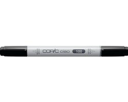 Copic Ciao markeerstift 1 stuk(s) Beitel/penseelpunt Zwart