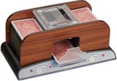 kaartenschudder - elektrisch - voor 2 decks - werkt op batterijen - poker - schudmachine