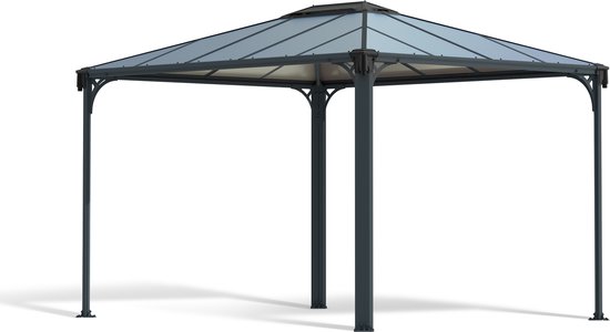 Donker beige Pergola-zeil 3x5 m - 5 jaar Garantie TECPLAST - LP506PR - Watervaste PVC pergola of tuinhuisje voor terras