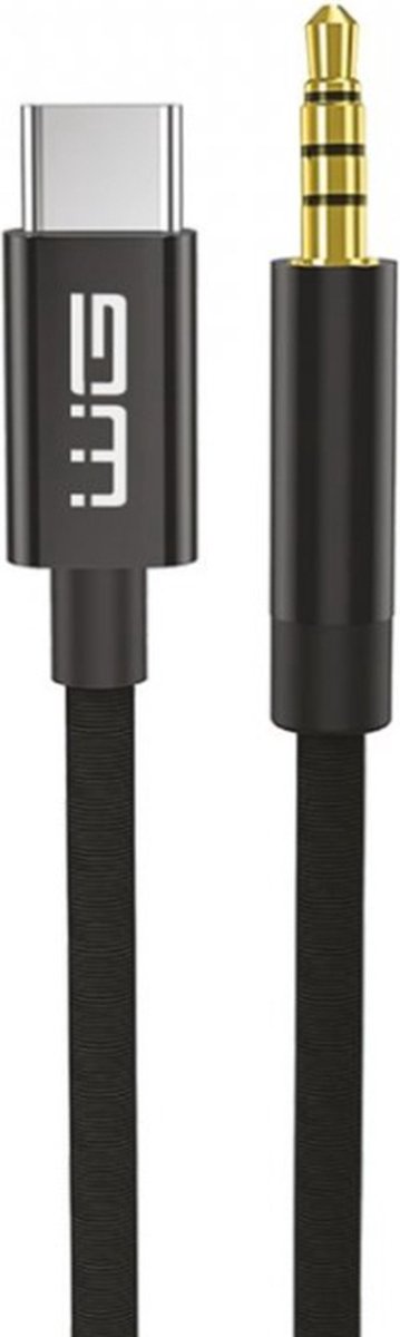 Winner Group 11653 audio kabel 1,5 m 3.5mm USB Type-C Zwart