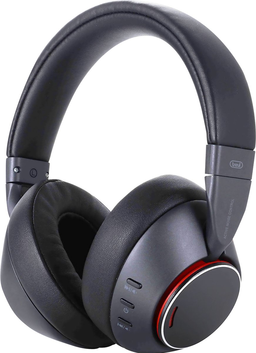 Trevi DJ 12E90 ANC Headset Bedraad en draadloos Hoofdband Oproepen/muziek USB Type-C Zwart