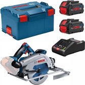 Bol.com Bosch Professional GKS 18V-68 GC Cirkelzaag - BITURBO - Met 2x 18V (8.0 Ah) en lader - Incl. zaagblad en parallelgeleide... aanbieding