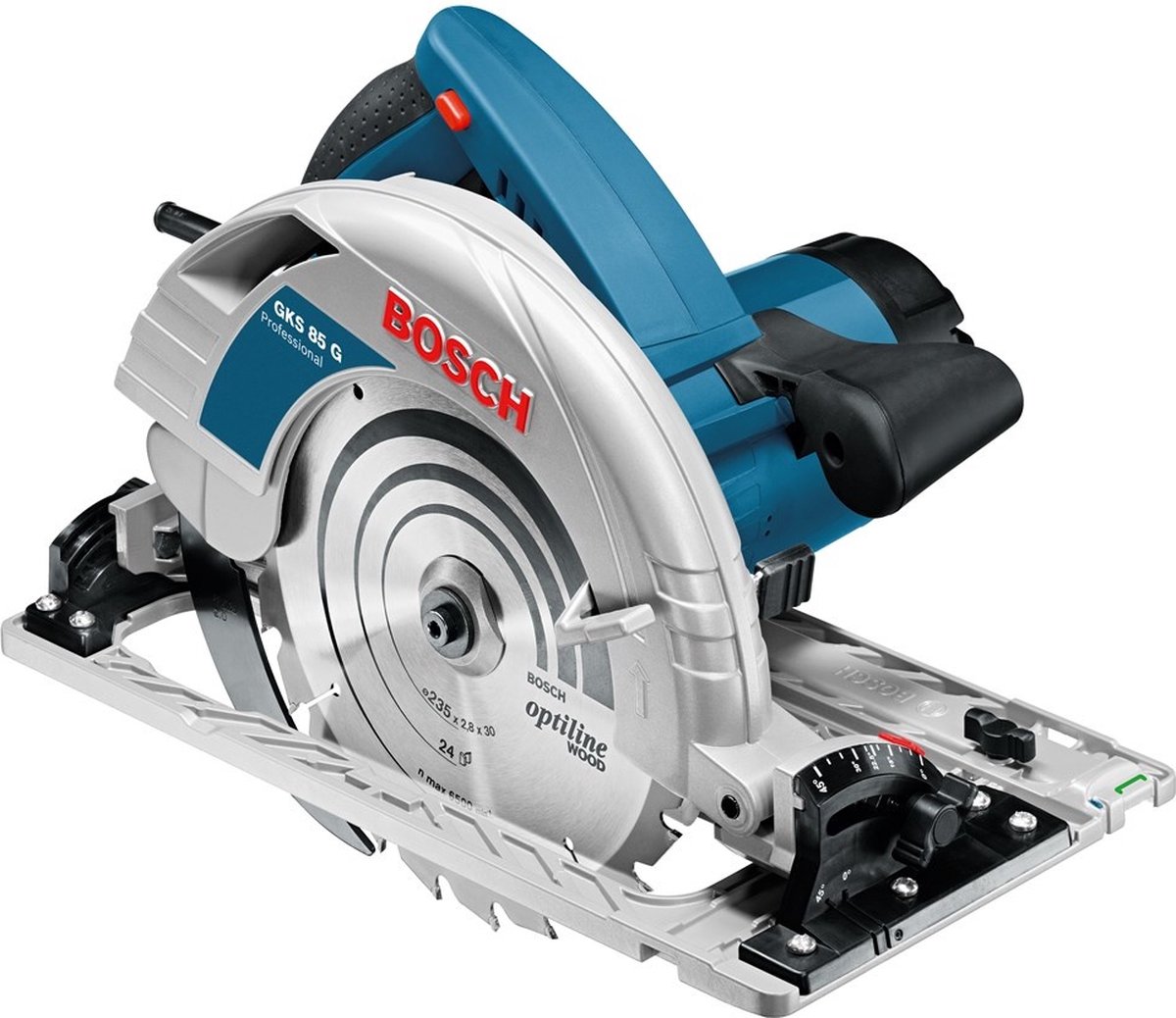 Bosch Professional GKS 85 G Cirkelzaag 235mm + FSN 1400 2200W in L-Boxx - 0615990M92