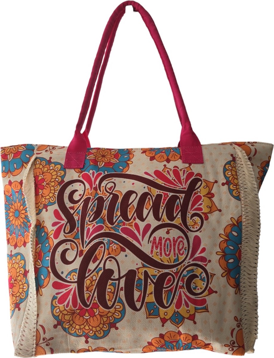 Angel Firenze Strandtas - Big Shopper - Zwemtas XL - Mandala Bruin