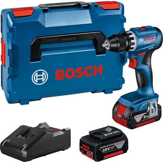 Bosch Professional GSR 18V-45 Accu schroefboormachine 18V 3.0Ah in L-Boxx - 06019K3204