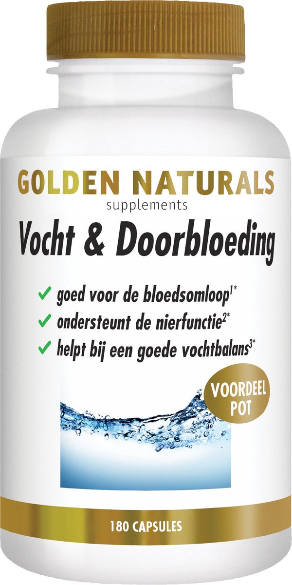 Goedkoopste Golden Naturals Vocht & Doorbloeding (180 veganistische capsules