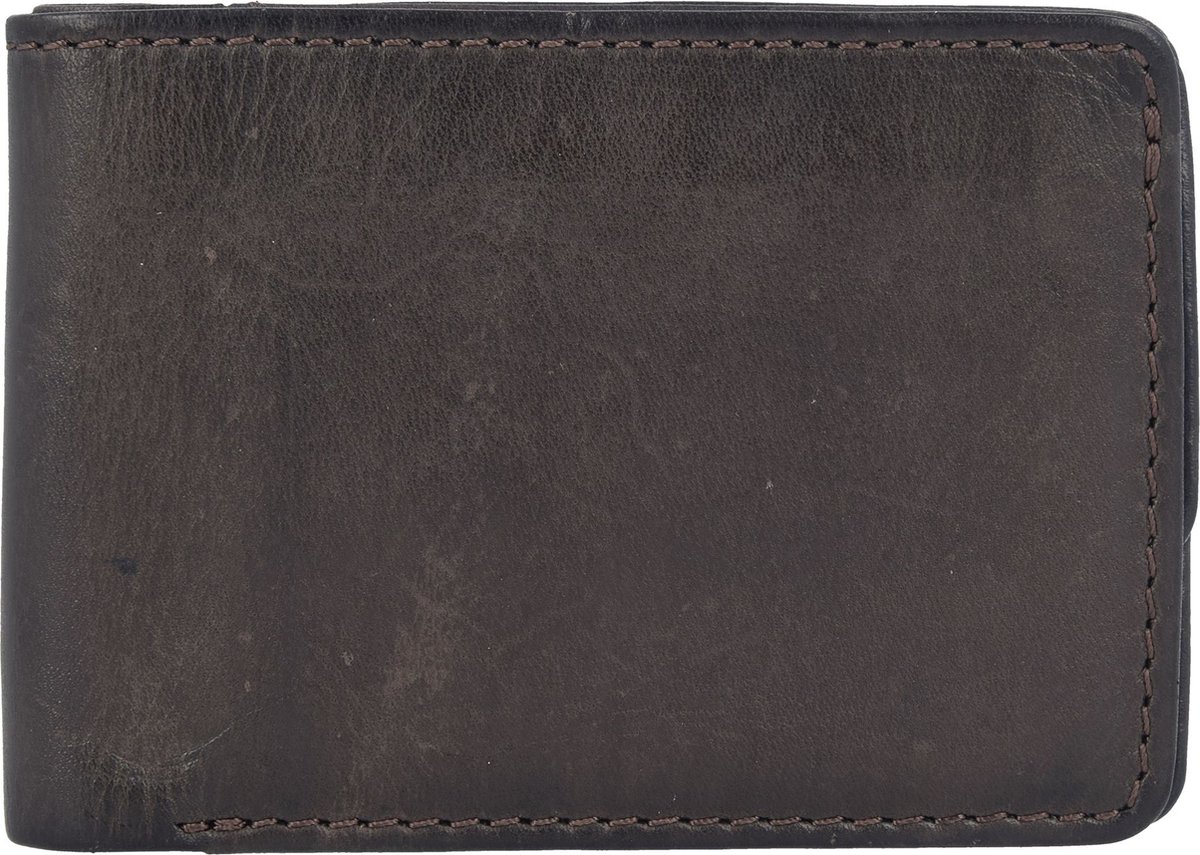 Harold's Onderzeeër Portemonnee Leer 10 cm - Jongens - Horizontaal - braun