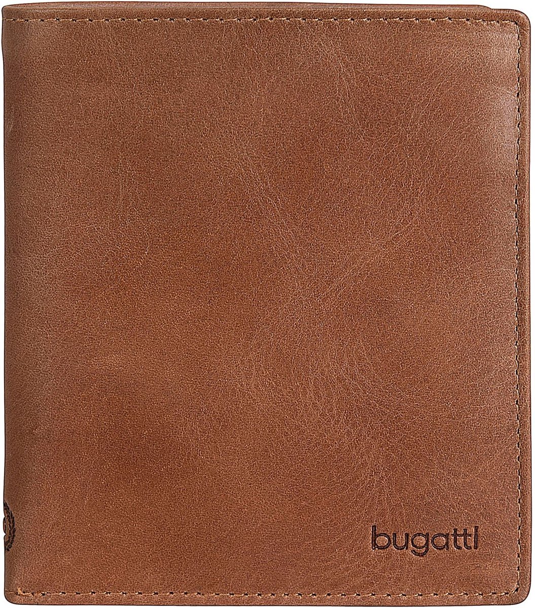 Bugatti Volo Portemonnee Leer 11 cm - Jongens - Staand formaat - cognac