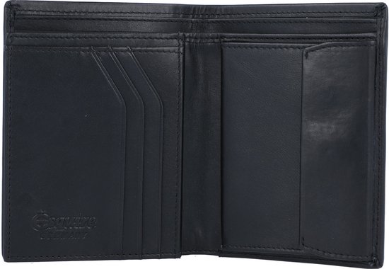 Esquire Cuir Porte-monnaie New Silk Wallet High Black Noir