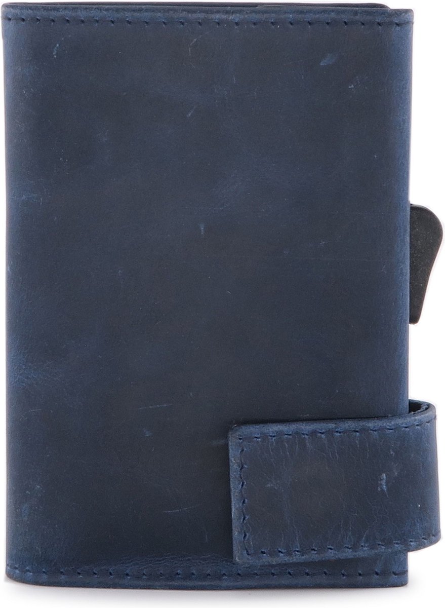 SecWal Creditcard etui RFID leer 9 cm - 10 Sleuven - blau