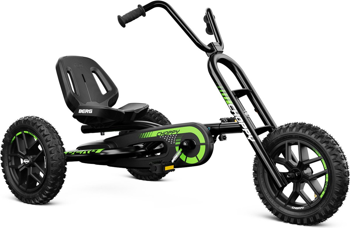 BERG Skelter Choppy Neo zwart/groen 3-8 jaar