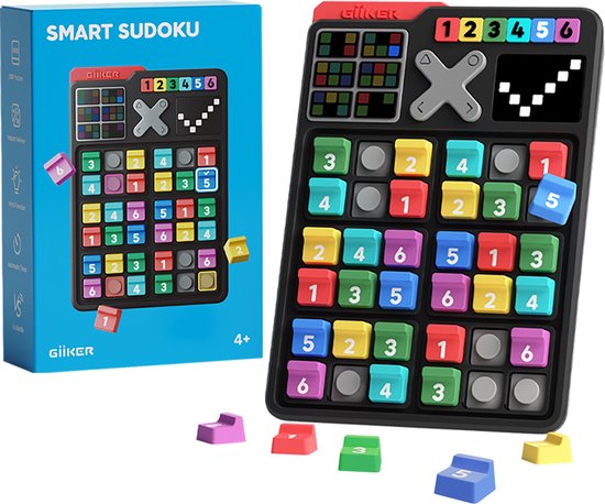 GiiKER slimme Sudoku-puzzelspellen - Originele 2500 uitdagingen Sudoku voor kinderen - Hersenkraker-puzzel voor kinderen - Reisspellen - Verjaardagscadeaus voor jongens en meisjes