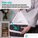 Anti-slip matrasbeschermer met elastische banden.