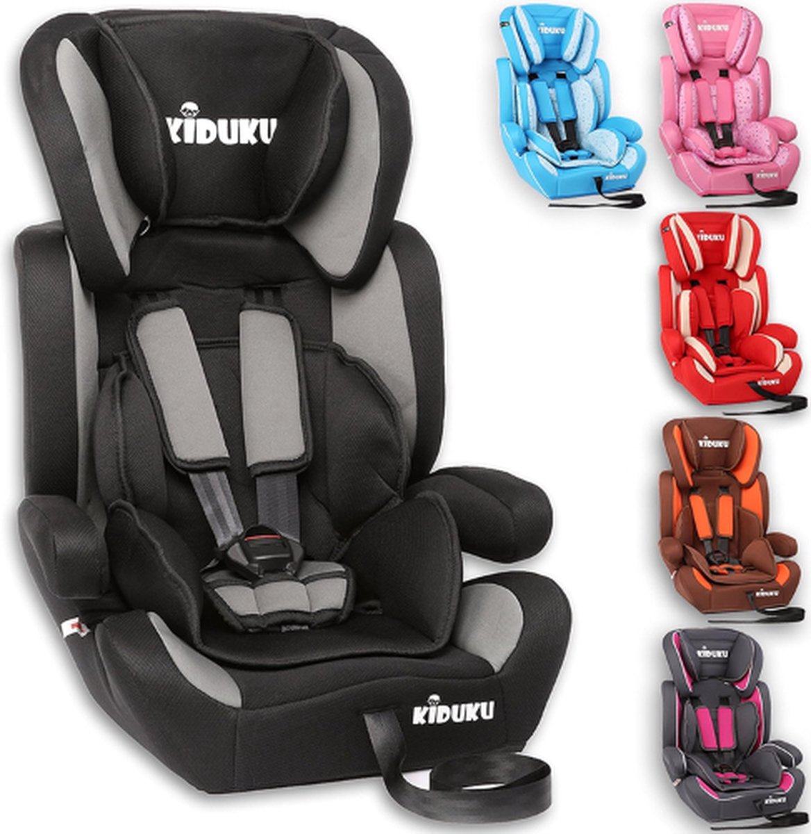 Prénatal Eclips Autostoel Groep 1/2/3 I-Size – Kinderzitje Auto Isofix 9 36 Kg Grijs Zwart