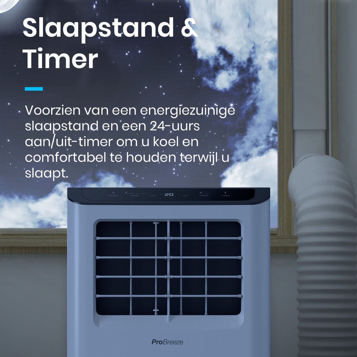 Pro Breeze Mobiele Airco 9000 BTU met WiFi thumbnail 7
