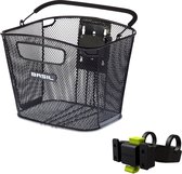 Panier De Guidon Fischer Pour Vélo Électrique - Fixation Rapide - Charge 5 Kg - Compatible 9 Cm