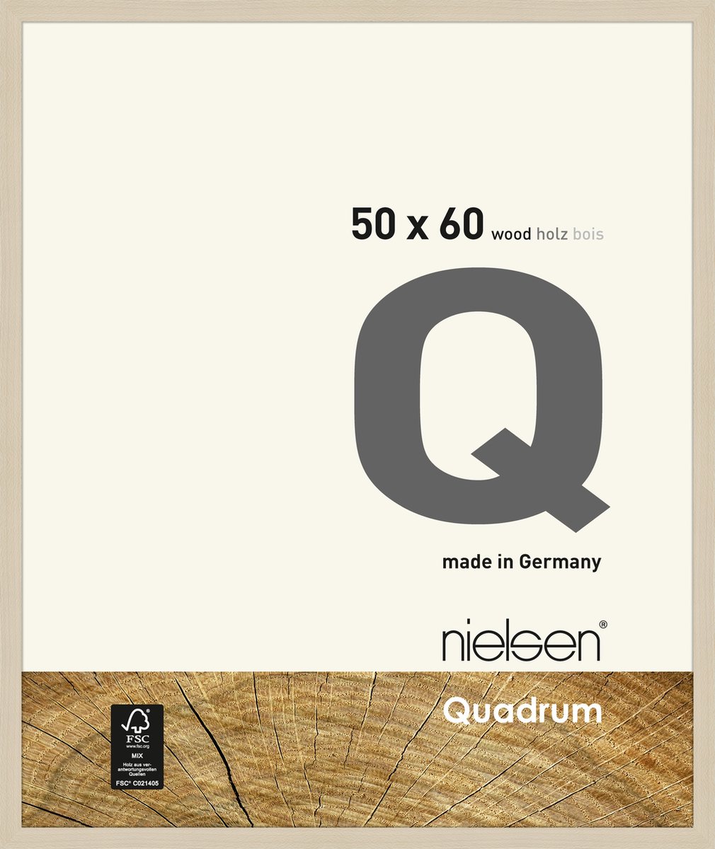 Nielsen Quadrum Houten Wissellijst Maple 50x60cm Ahorn