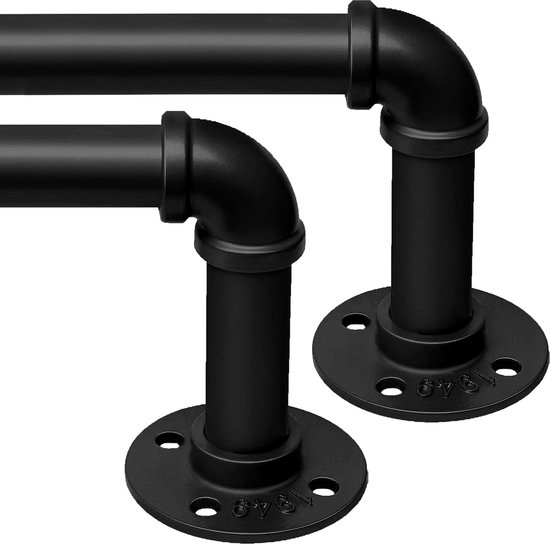 MDEKOR Gordijnroede dubelle 280 cm, plafondmontage, antiek goud, 19 mm