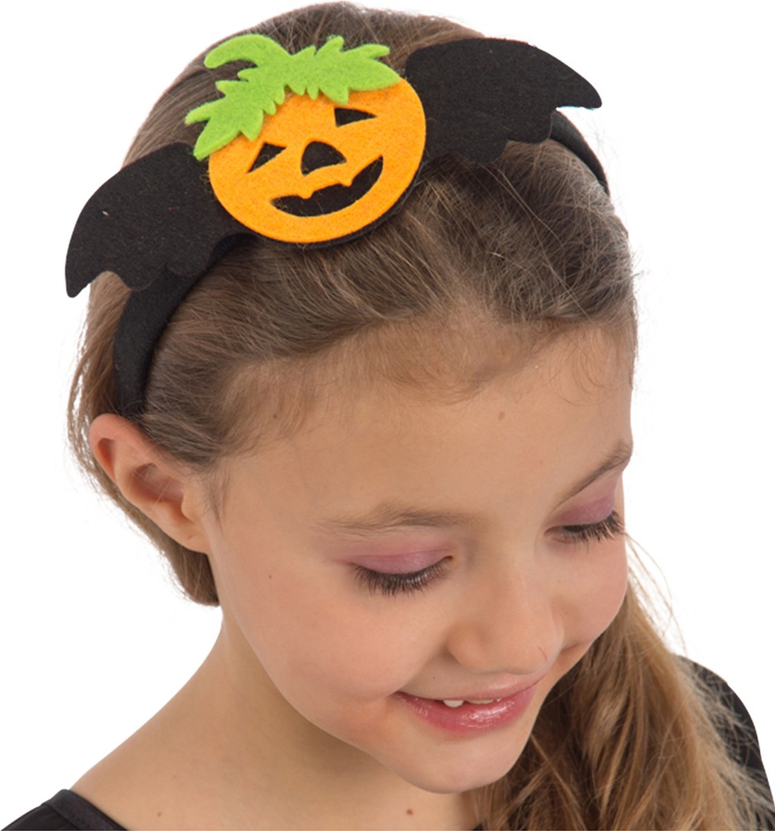 Carnival Toys Haarband Pompoen Junior Vilt Oranje One-size