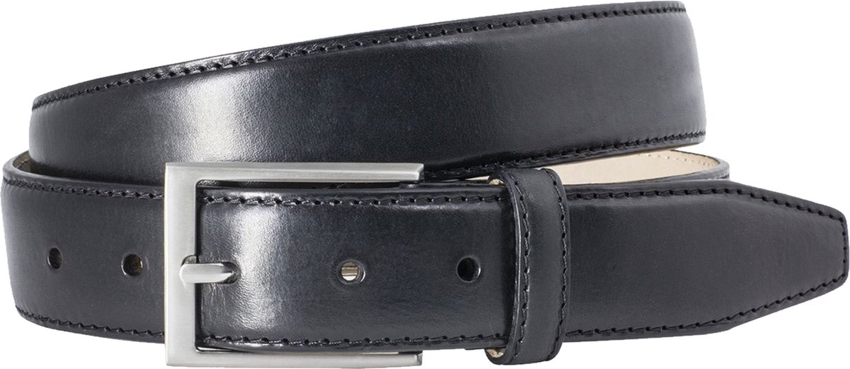 LINDENMANN leren heren riem - zwart